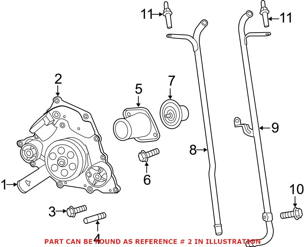 Engine Water Pump Gasket for Dodge Durango Charger Challenger (OEM)