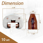 Drawer Slides Repair Kit with Metal Support Plate for Rite-Trak II