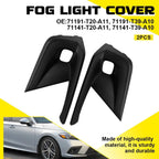 Set of 2 Fog Light Covers for Honda Civic (2022–2024) LH/RH Black DOT/SAE