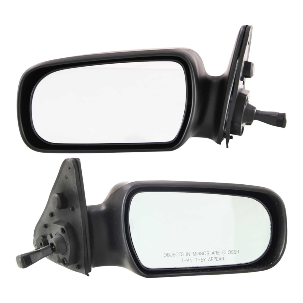Set of 2 Manual Remote Mirrors for Toyota Camry (1987–1991) Paint to Match