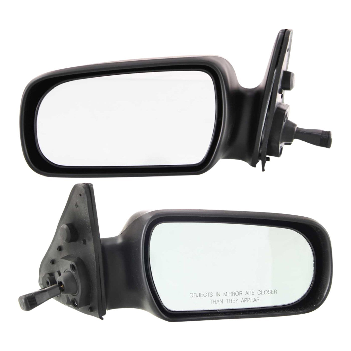 Set of 2 Manual Remote Mirrors for Toyota Camry (1987–1991) Paint to Match