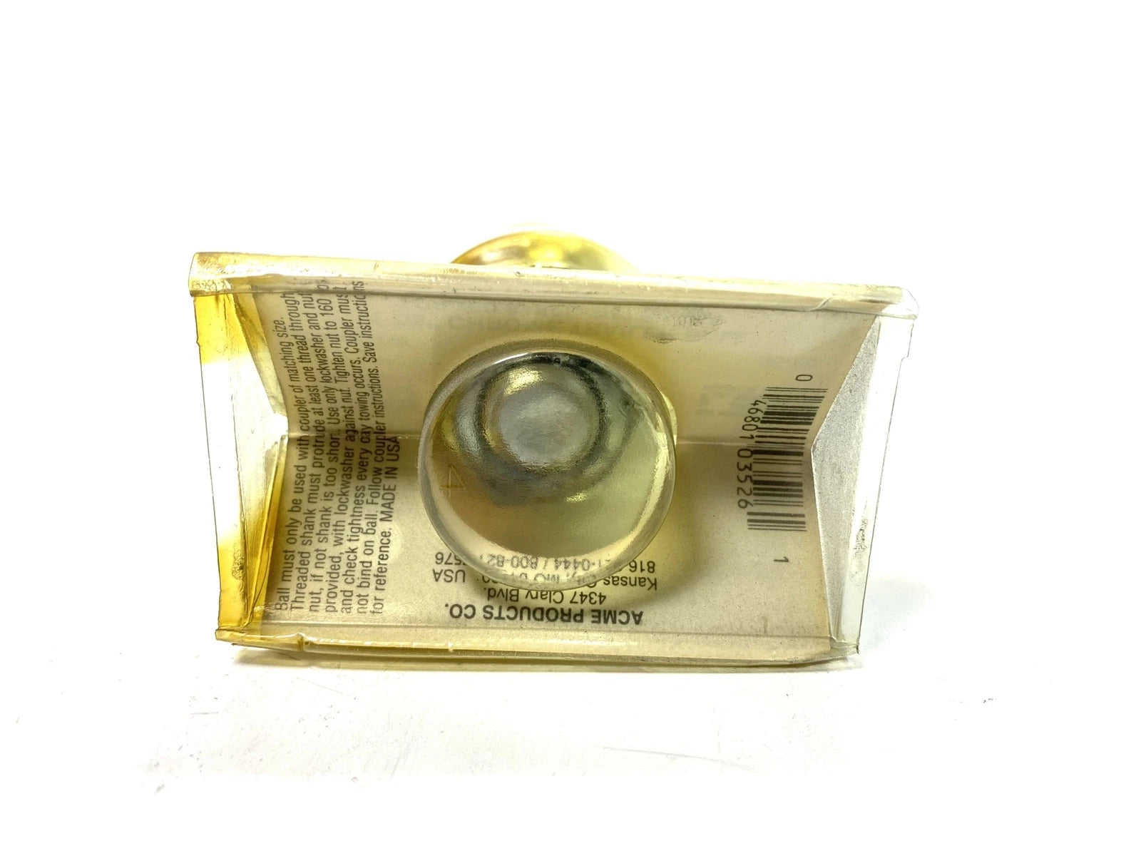 Set of 2 Chrome Trailer Balls for Acme 35-26 (1 7/8'', 3/4'' Shank)