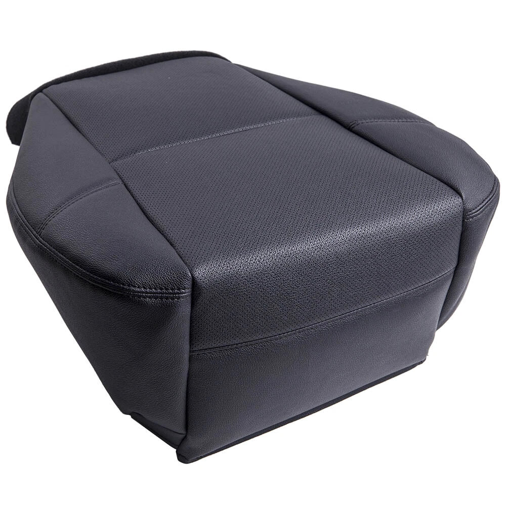 Leather Seat Cover for Cadillac Escalade EXT (2007–2014) - Driver Side Bottom Black