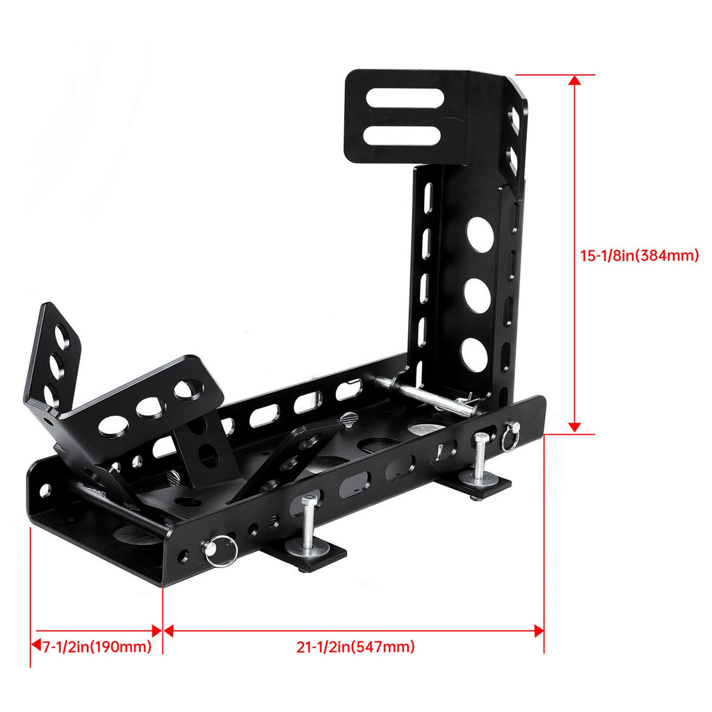 Wheel Chock Front Stand for Motorcycle (15"-22" Tire, 3000lbs Capacity)