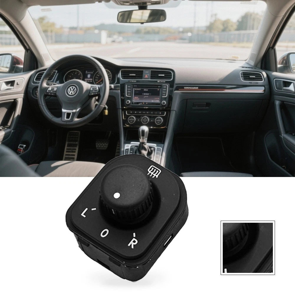 Electric Rearview Mirror Control Knob Switch for VW Golf MK5 (2003–2009)