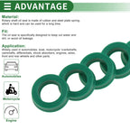 Set of 5 Oil Seal Rotary Shaft Seal 10x16x4mm High Pressure Green for Various Models