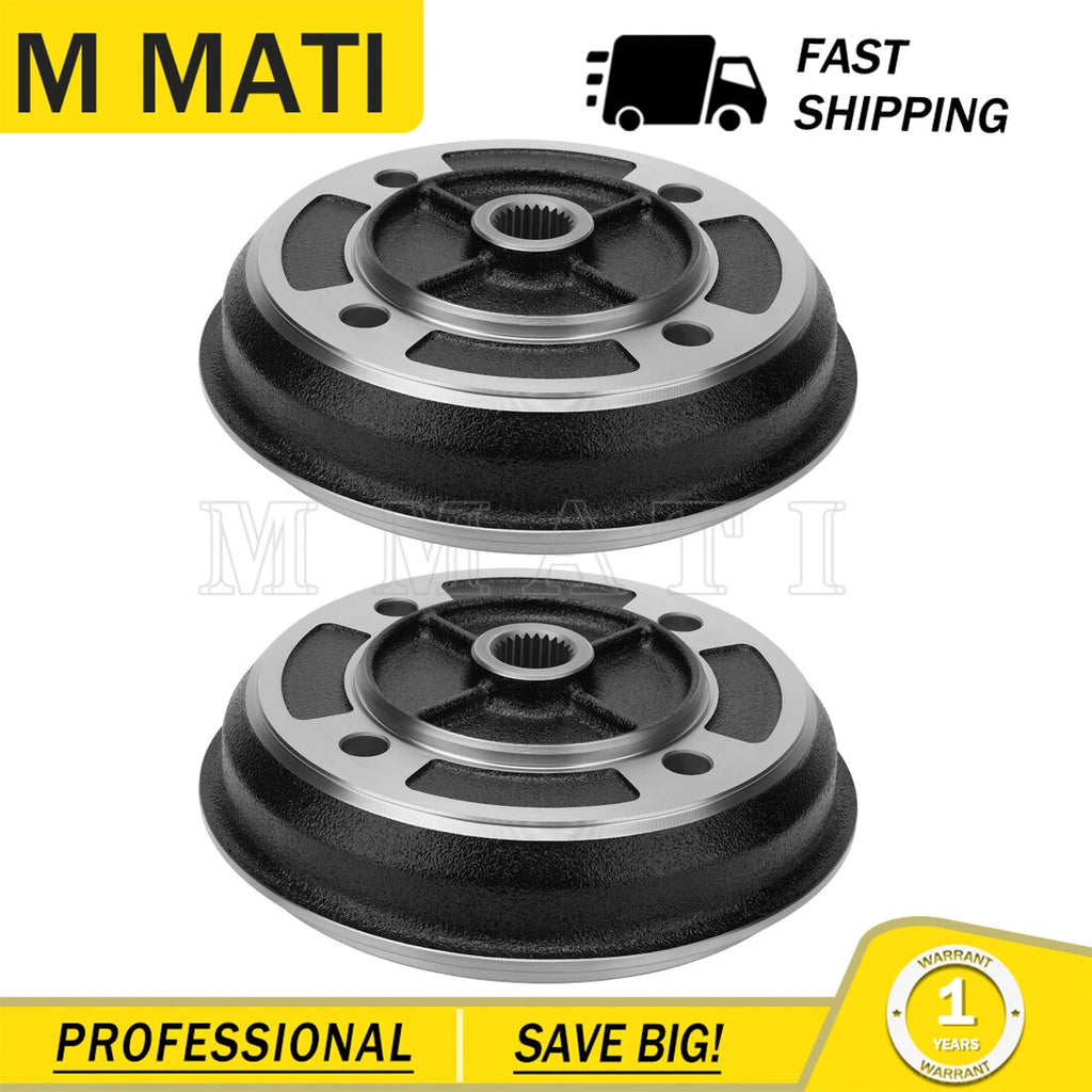 2X Front Wheel Brake Drum Hub for Kawasaki Mule 2510 Diesel (2000–2001)