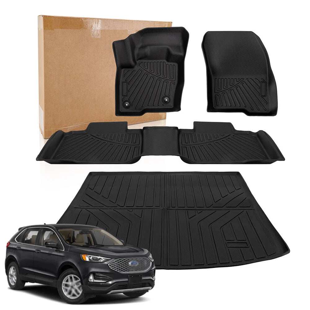 3D TPE Floor Mats & Trunk Liner for Ford Edge (2015–2025)