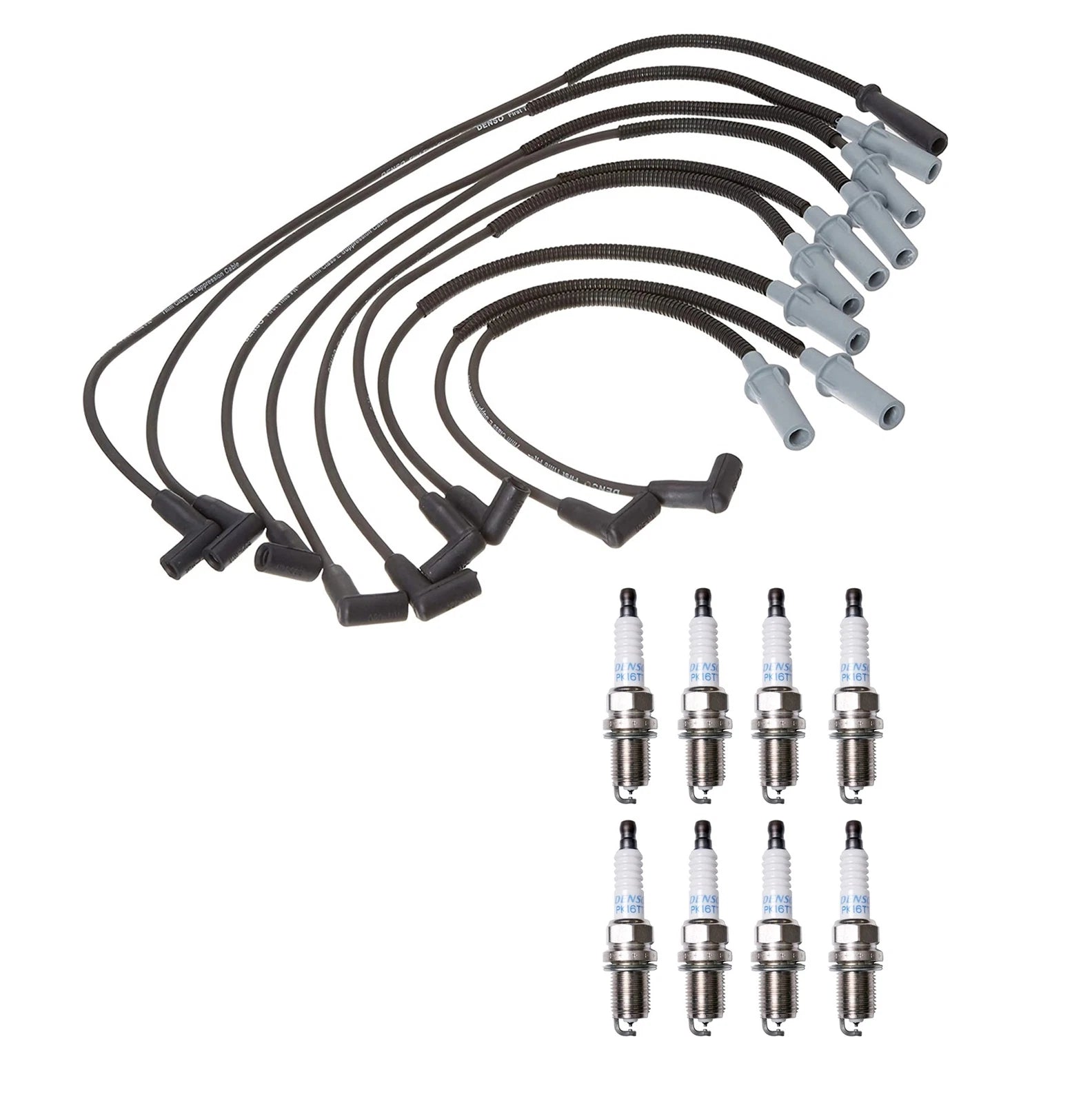 Denso 7mm & 8 Platinum TT Spark Plug Wire Set for Dodge 5.2L 5.9L V8 (1994–2003)