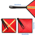 2pcs Reflective Safety Flags for Boats, Kayaks, Trucks (32x32 cm)
