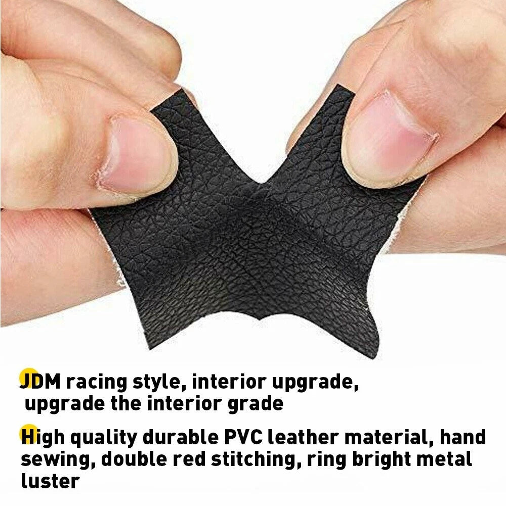Shift Knob Shifter Boot Cover for Black PVC Leather