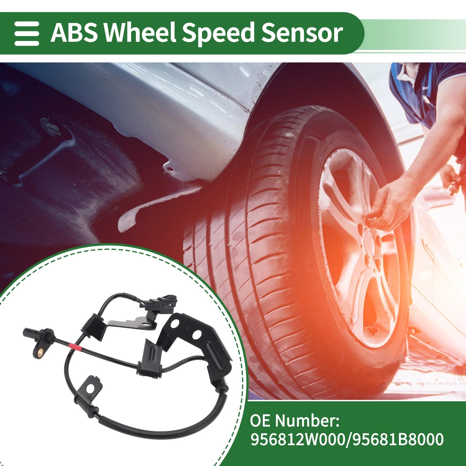 ABS Wheel Speed Sensor No. 956812W000 for Hyundai Santa Fe (2013–2018)