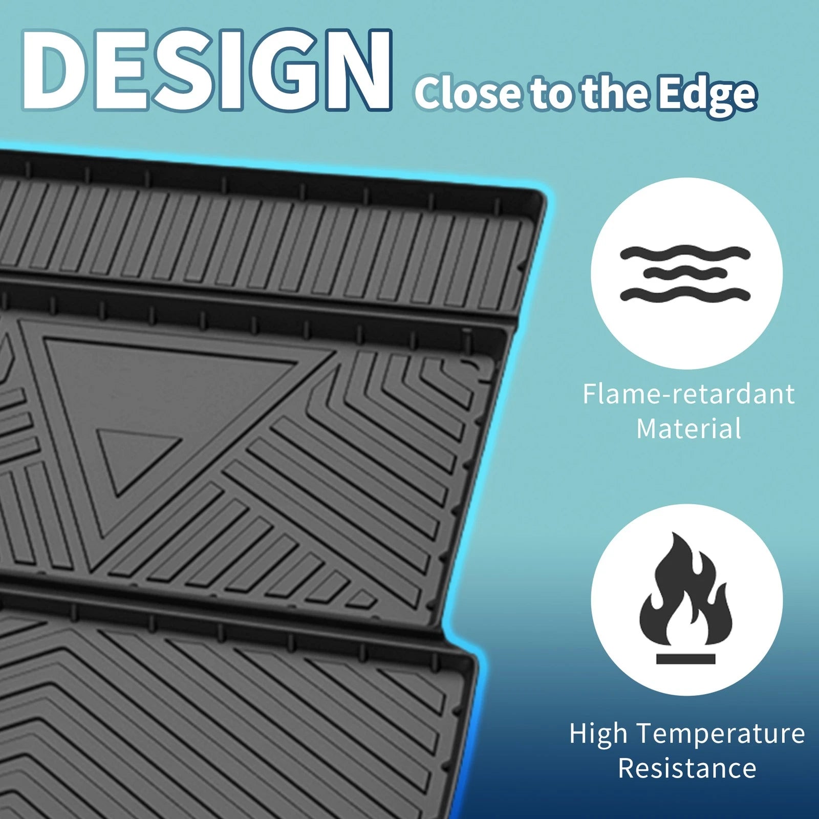 Flat Face Cargo Liner Rear Trunk Mat for Mercedes Benz GLS (2013–2019) TPE