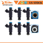 Set of 6 Fuel Injectors for Chevrolet Equinox Malibu Pontiac G6 G8 Cadillac CTS SRX
