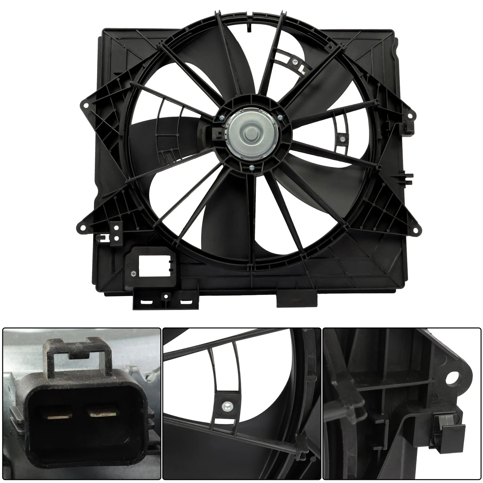 Radiator Condenser Cooling Fan Assembly for Cadillac CTS (2009-2013)