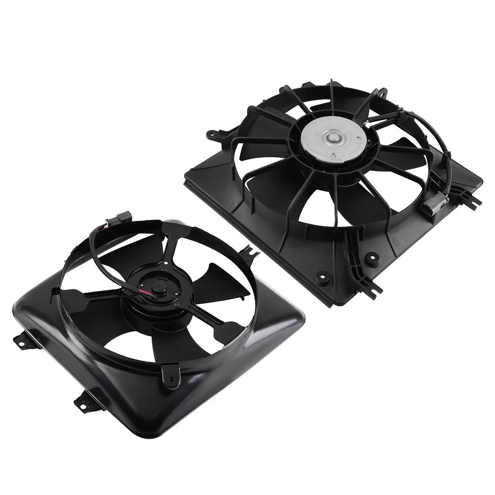Pair Radiator & AC Condenser Cooling Fan for Acura TL (2004–2008) 19030RDAA02 14508423