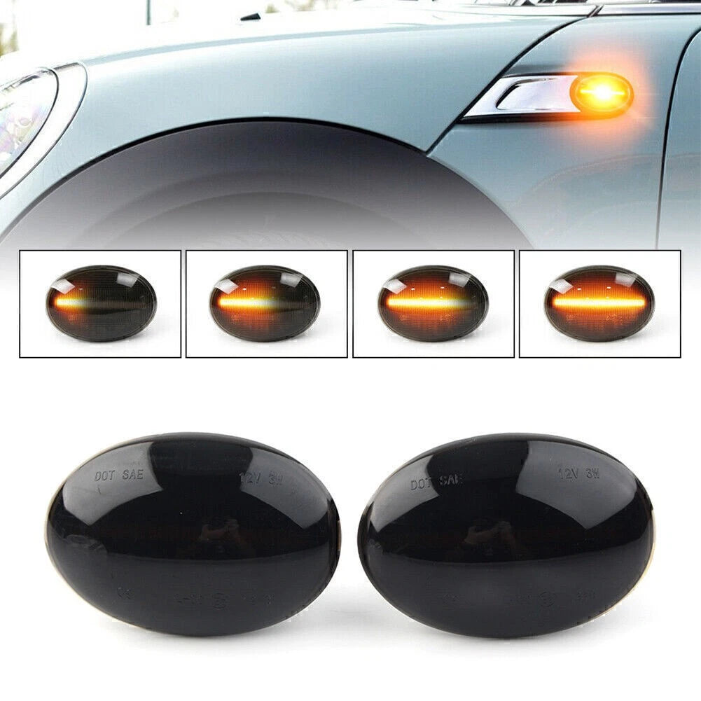 LED Side Marker Signal Lights for MINI Cooper R55 R56 R57 R58 (2007–2015)
