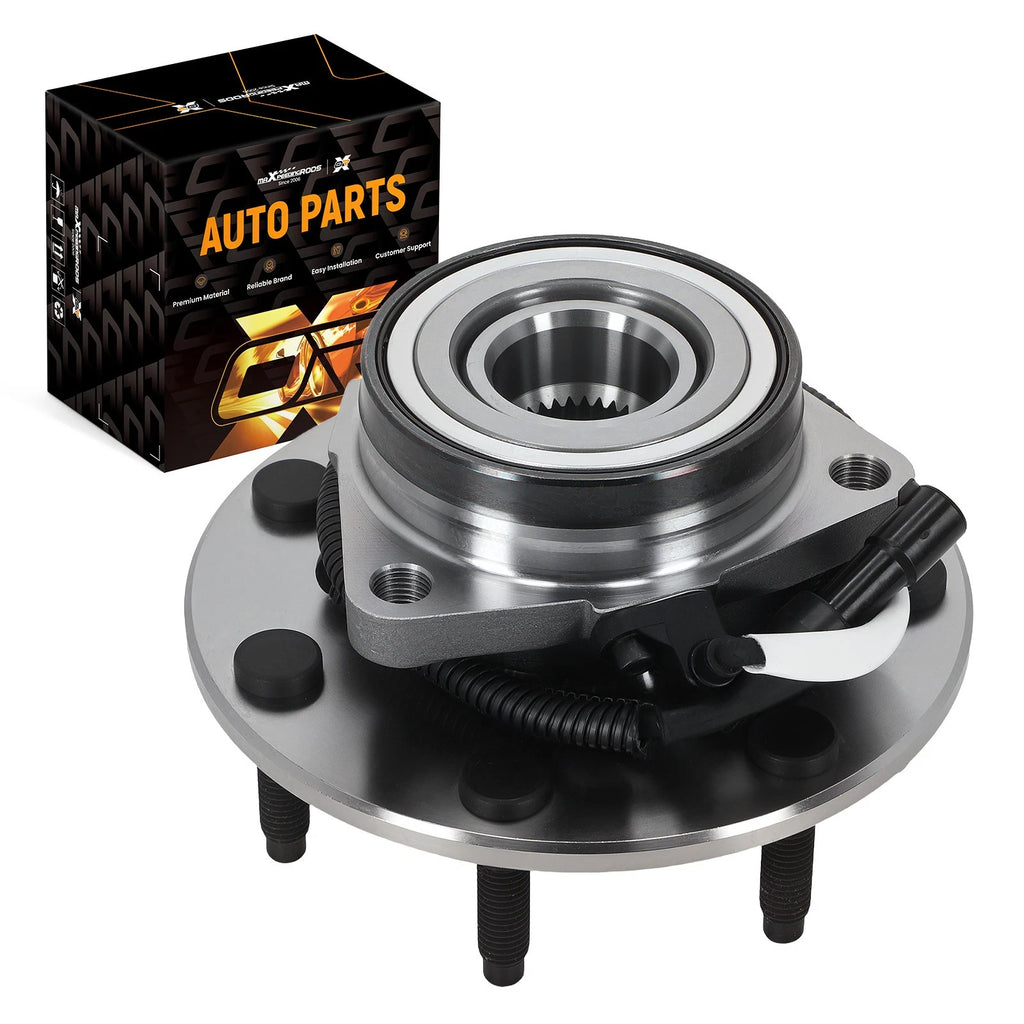 Set of 2 Front Wheel Hubs & Bearings for Ford F-150 F-250 4WD (2004–2020)