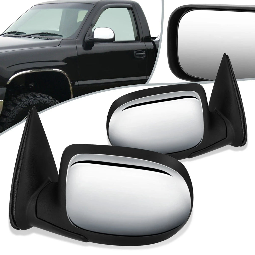 Pair Power Side View Door Mirrors for Silverado Sierra (1999–2002) GM1320174 GM1321174
