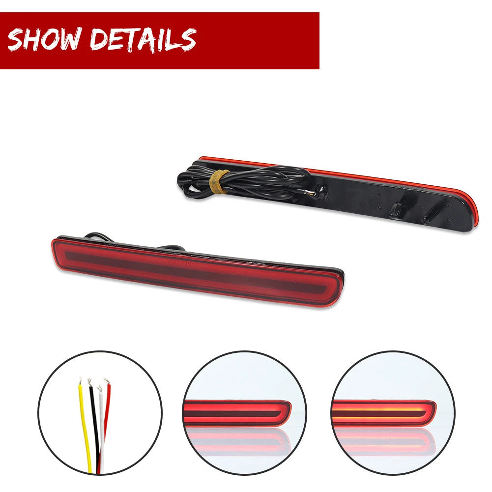 Set of 2 Red Rear Bumper Reflectors for LR3 (2005–2009)
