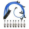 NGK 8mm Wire Set & Denso Spark Plug Kit for C10 C20 G30 G3500 K10 K20 V8 (1973–1995)