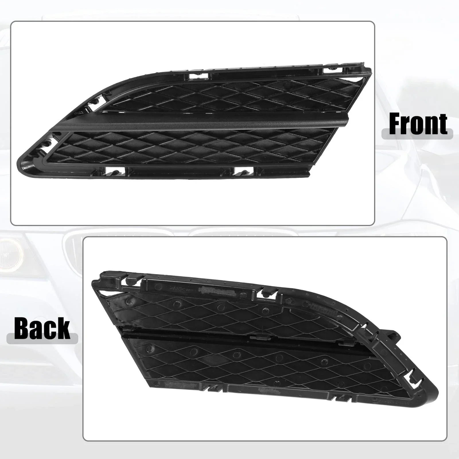 Left Car Fog Light Grille Trim for BMW 3 Series E90 (2009-2012)