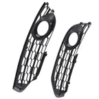 Fog Grille Cover Set for Audi A4 B8 Allroad (2010–2015) Plastic Black