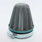 58mm Steel Chrome Pod Air Filter for PIT Trail Quad ATV Dune Buggy