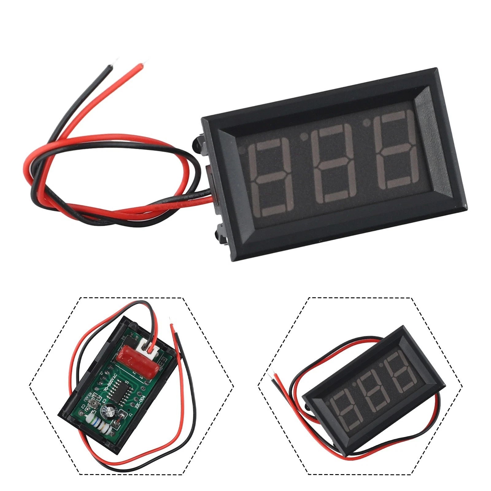 LED Digital AC Voltage Meter for AC220V 70V–500V