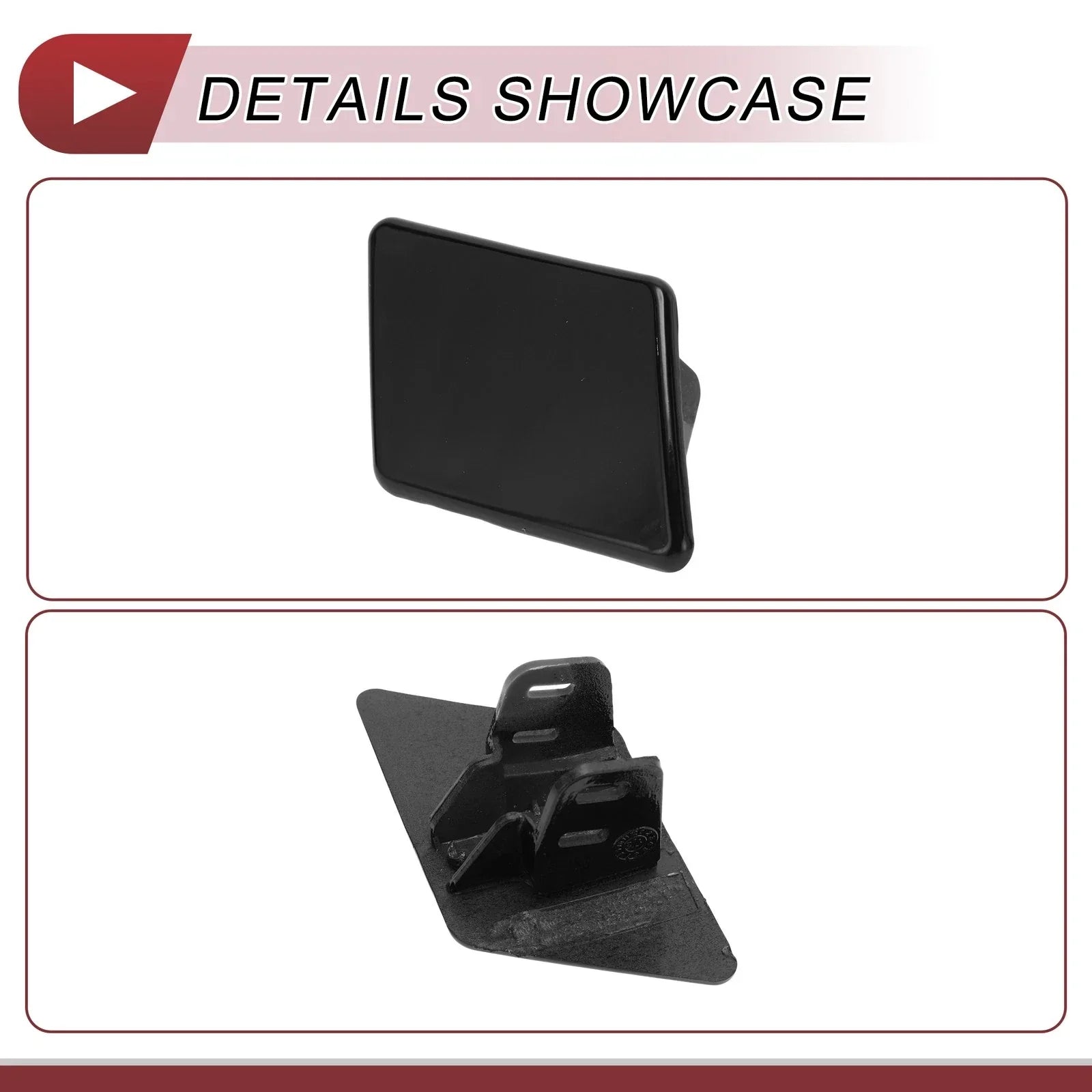 Bumper Headlight Washer Nozzle Cover Cap for BMW 328i Black