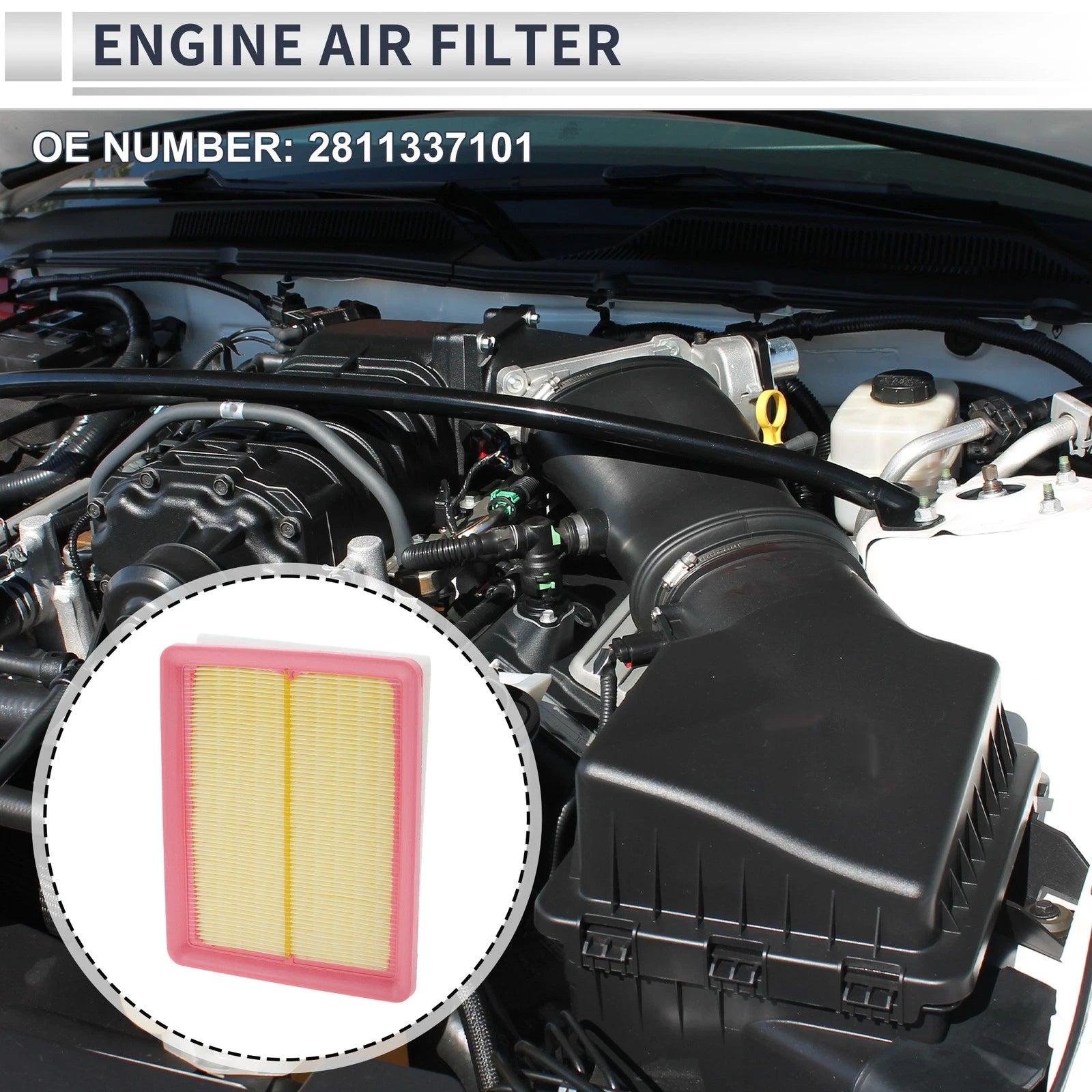 Car Engine Air Filter No. 2811337101 for Kia Optima (2001–2006)