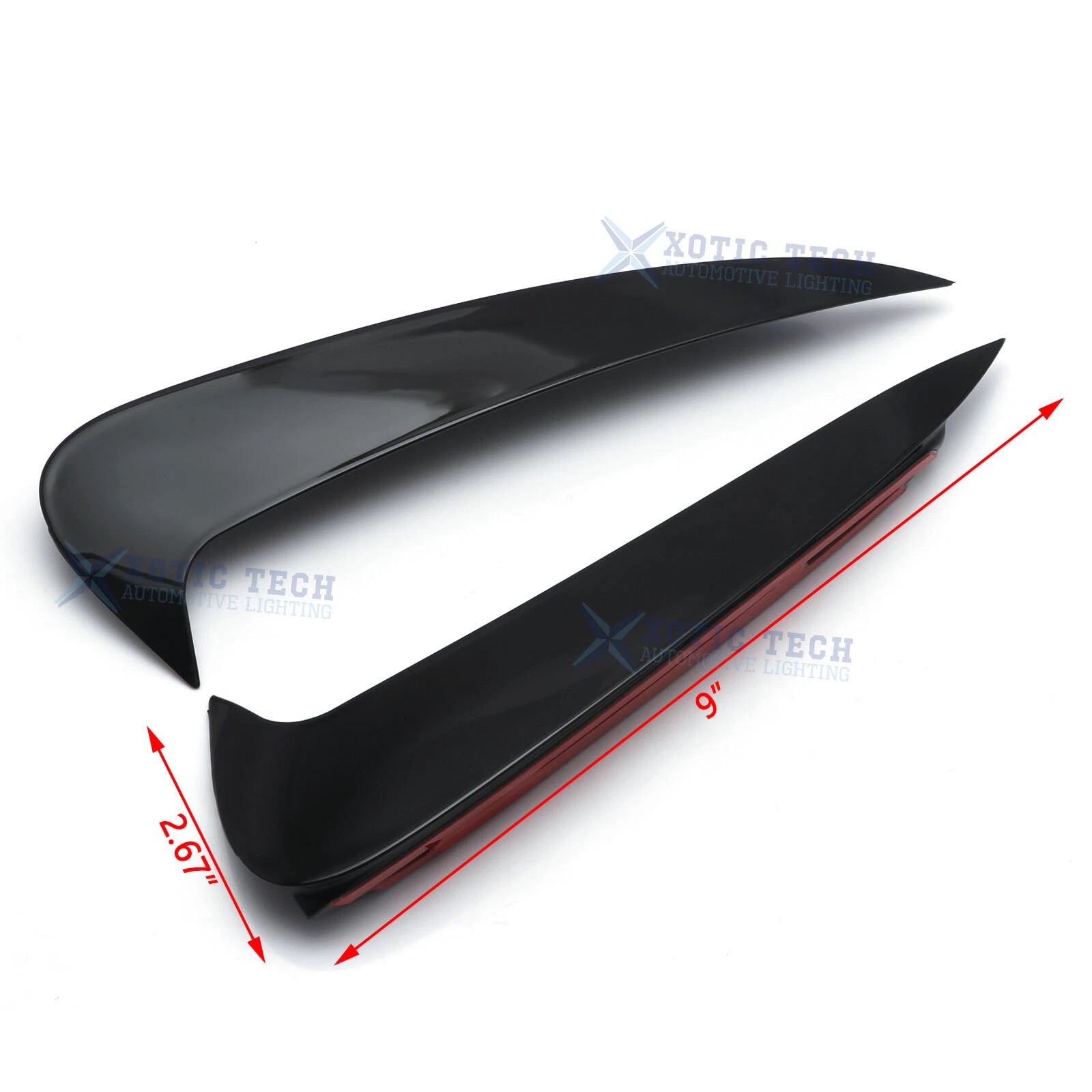 2pcs Glossy Black Rear Bumper Side Air Vent for Mercedes C-Class Coupe (2011-2021)