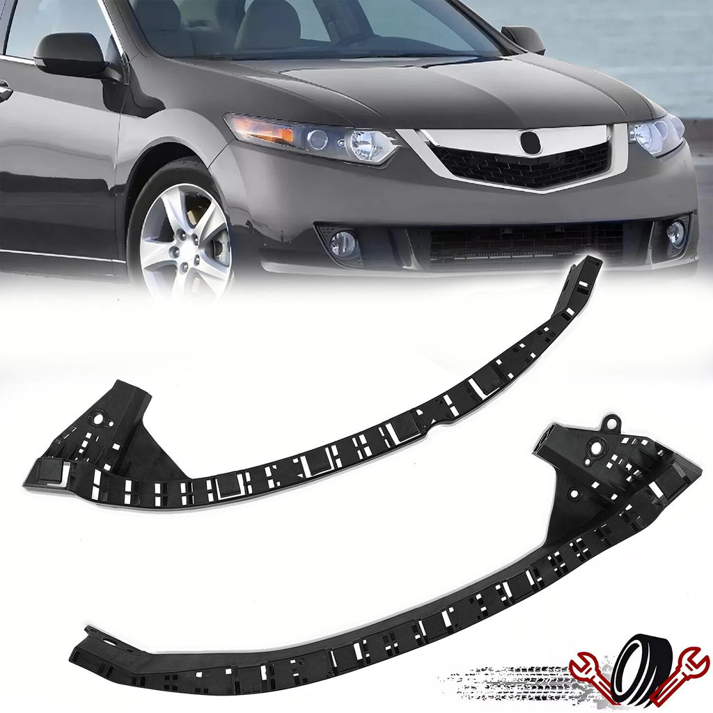 Set of 2 Front Bumper Headlight Retainer Brackets for Acura TSX (2009–2014)