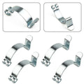 Set of 4 Air Filter Clips for Universal Use (Metal Silver)