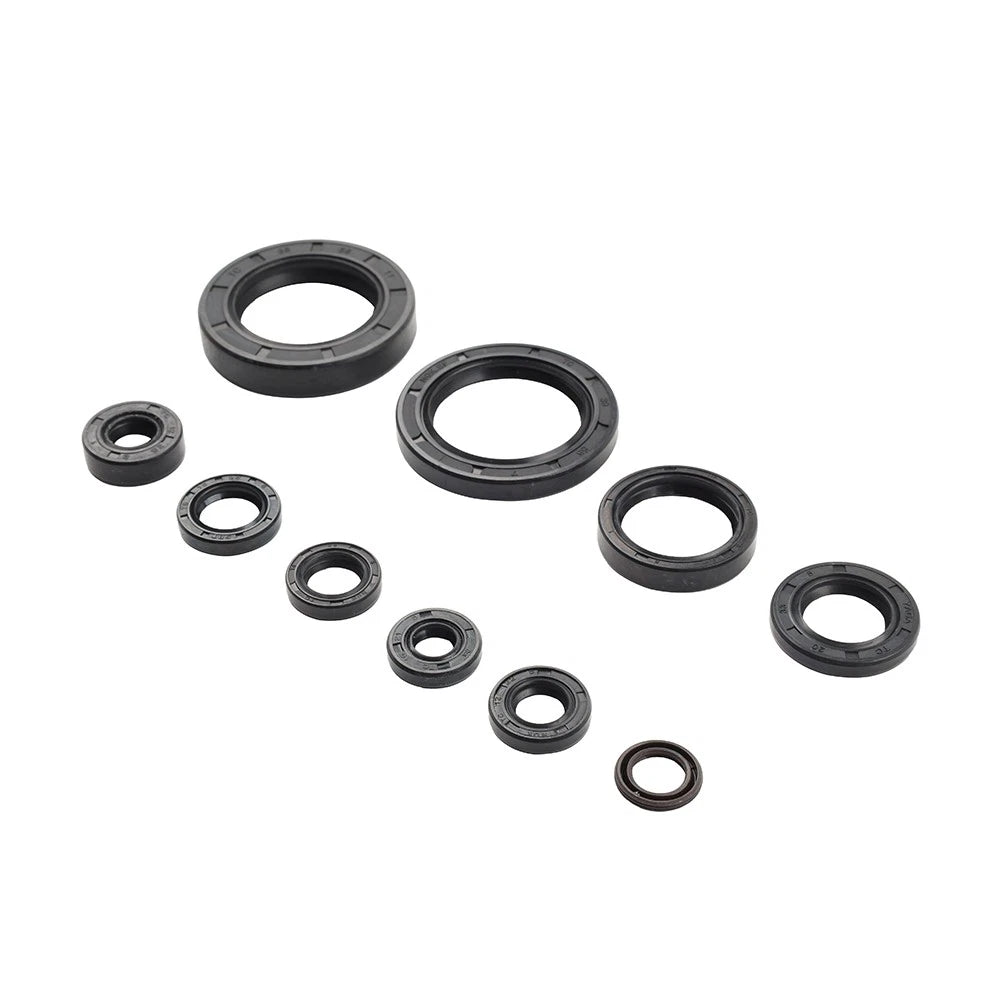 10pcs Engine Oil Seal Kit for Honda CRF250R CRF250X (2004–2017)
