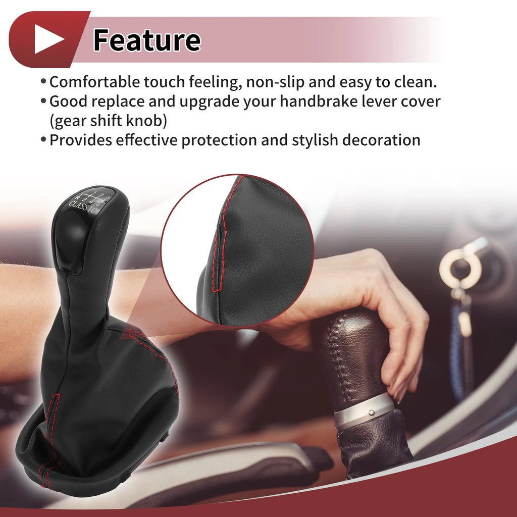 6 Speed Gear Shifter Knob with Cover for Mercedes-Benz W203 S203 (2000–2007)