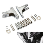 Chrome Passenger Foot Peg Mini Mount for Harley Touring Road Glide (1993-2025)
