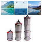 Nylon Fishing Cage with Buoy for Secure Catch (Multiple Sizes)