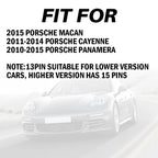 Window Switch for Porsche Cayenne Panamera Macan (2011–2014) Front Driver Side Black