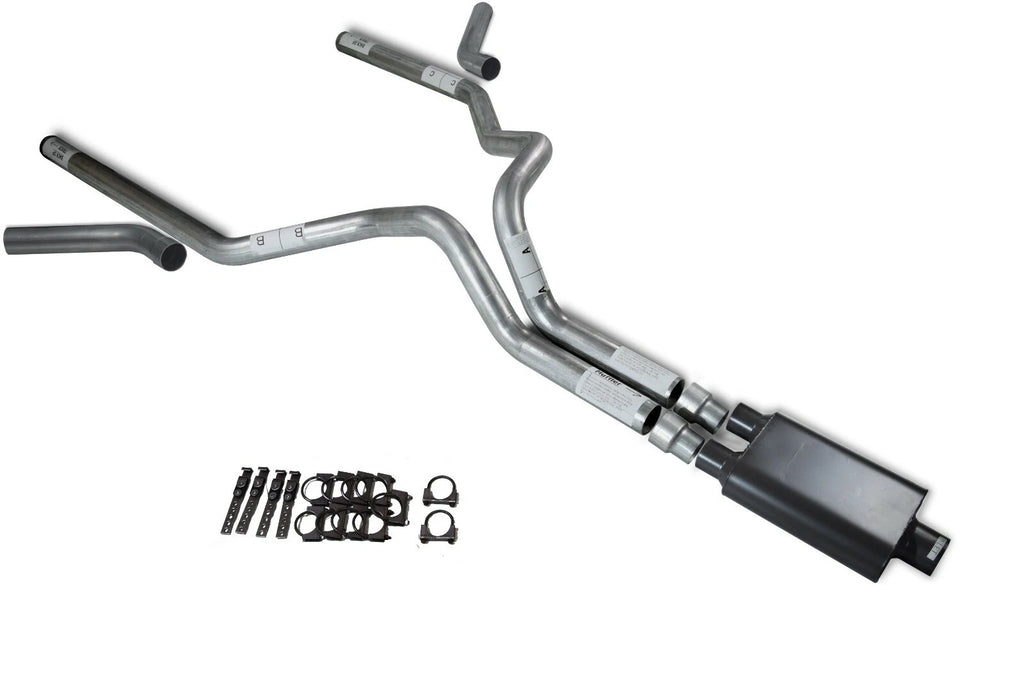 Dual Exhaust Kit for Ford F-150 (1987–1997) 3" Corner Exit