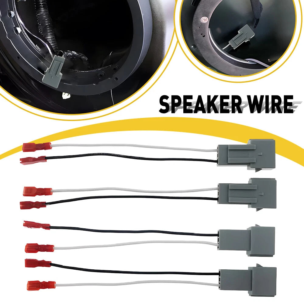 Set of 4 Speaker Wire Adapter Harness Connectors for Mazda B2300/B3000/B4000 (1995–1997)