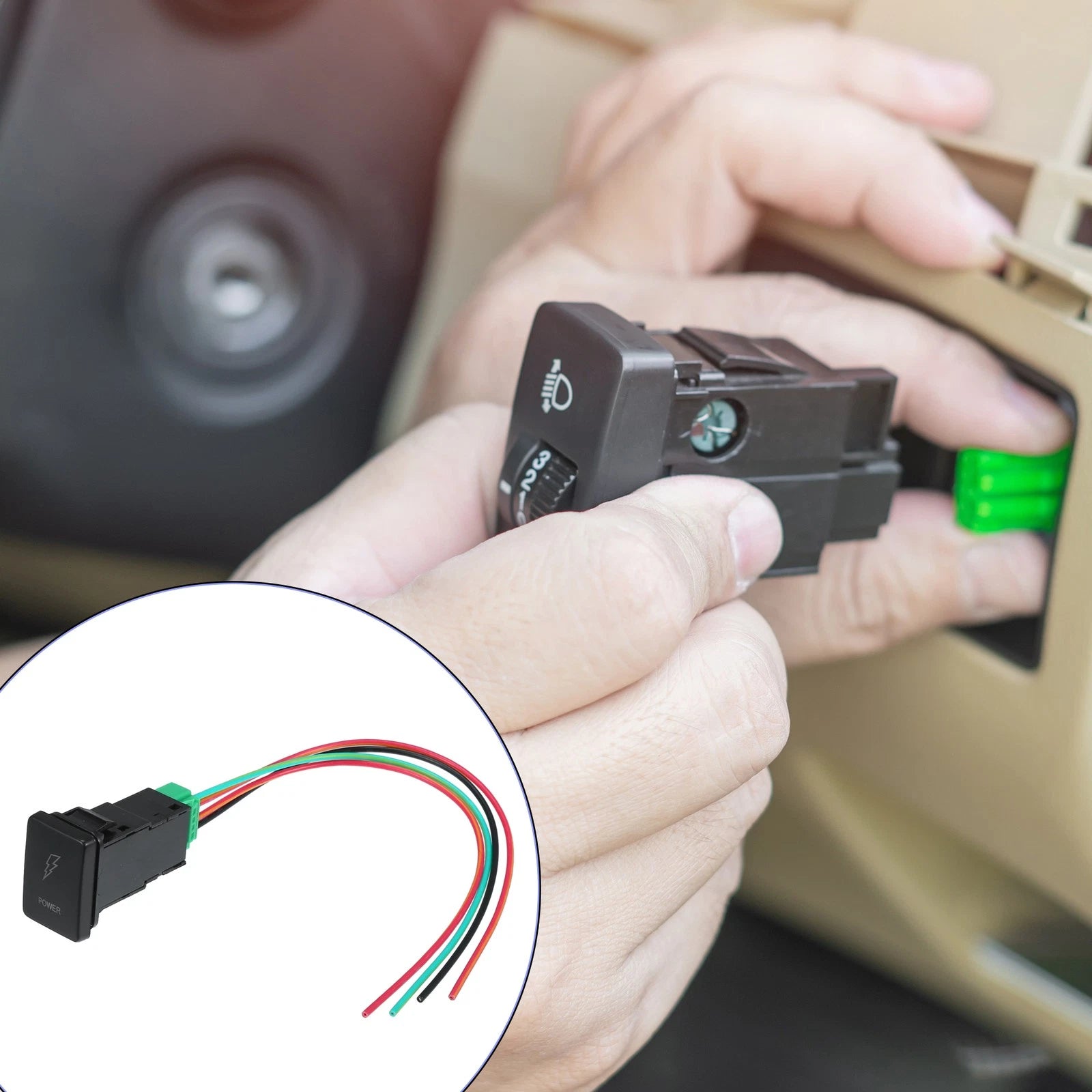 Set of 1 Power Push Button Switch for Toyota Landcruiser 4Runner RAV4 