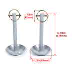 2X Snow Plow Blade Skid Shoe 5/8" Foot for Moose ATV/UTV Replacement