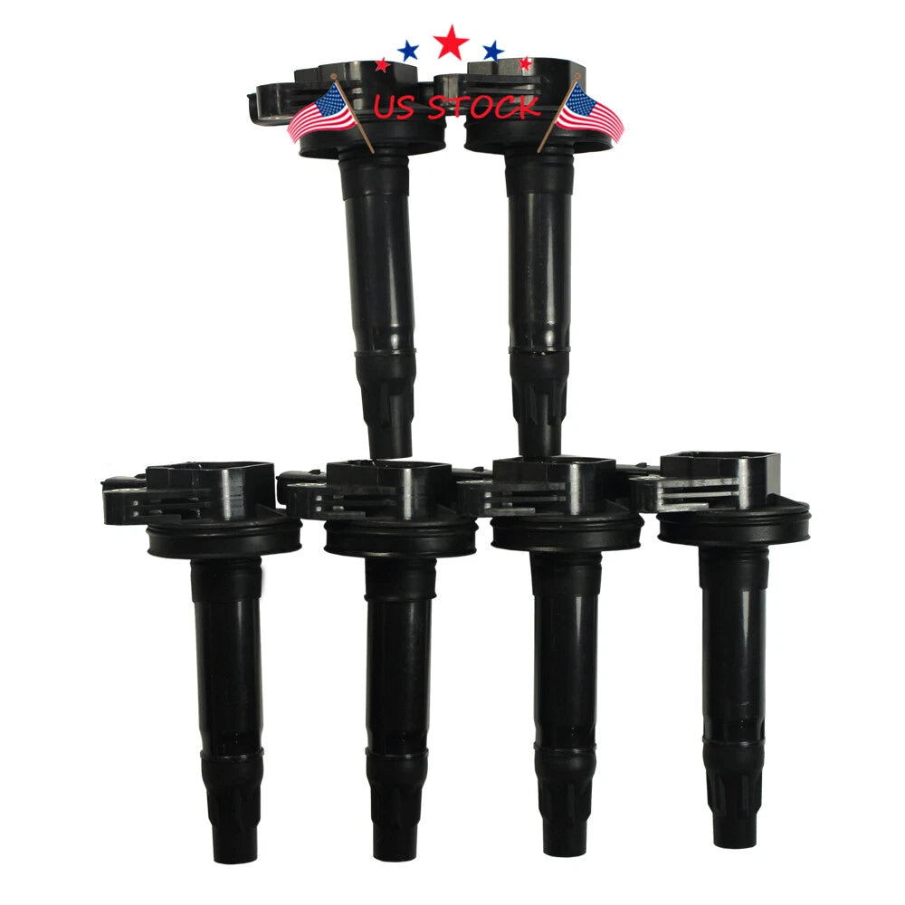 Set of 6 Ignition Coils for Ford 3.5L 3.7L V6 (2009-2019)