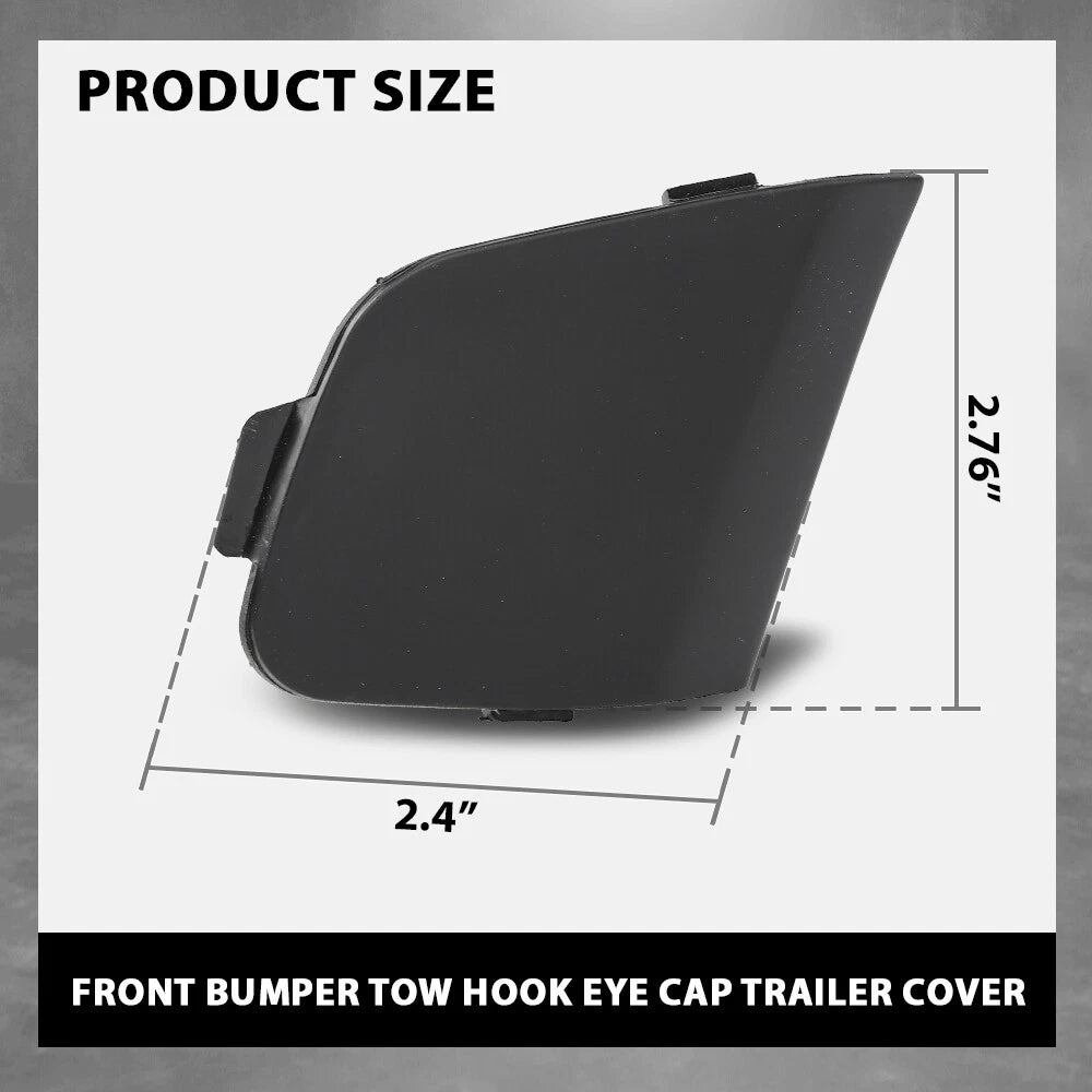 Tow Eye Hook Cover Cap for Ford Focus (2012–2014) Black
