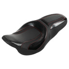 Black Driver Passenger Seat for Harley Touring CVO Street Glide (2009–2023)