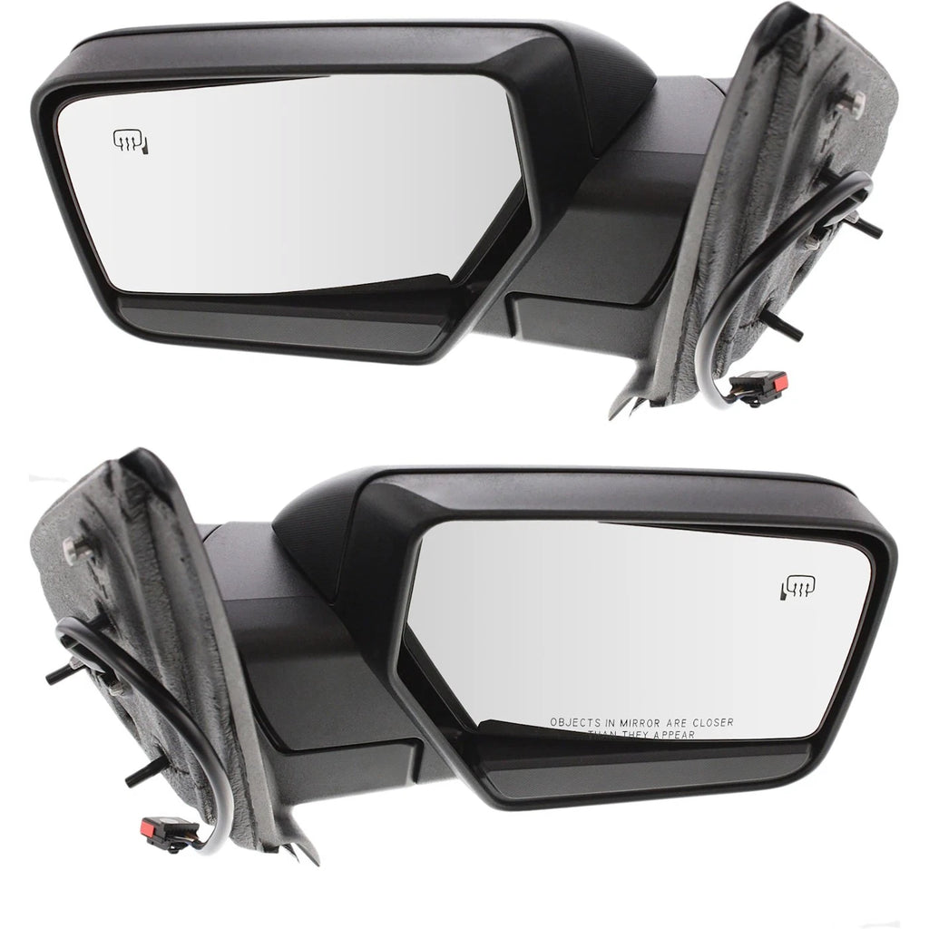 Set of 2 Heated Mirrors for Ford Expedition (2007–2017) with Puddle Light
