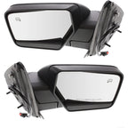 Set of 2 Heated Mirrors for Ford Expedition (2007–2017) with Puddle Light