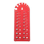 Nut and Bolt Thread Checker for Universal Use (18 3/32 to 1/2 Inch)