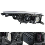 Chrome Left Side Headlight with LED DRL for Ford Escape (2017â2019)